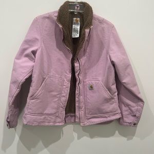 Pink Carhartt Sherpa jacket
